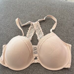 Auden Lace Racerback Bra in Cream